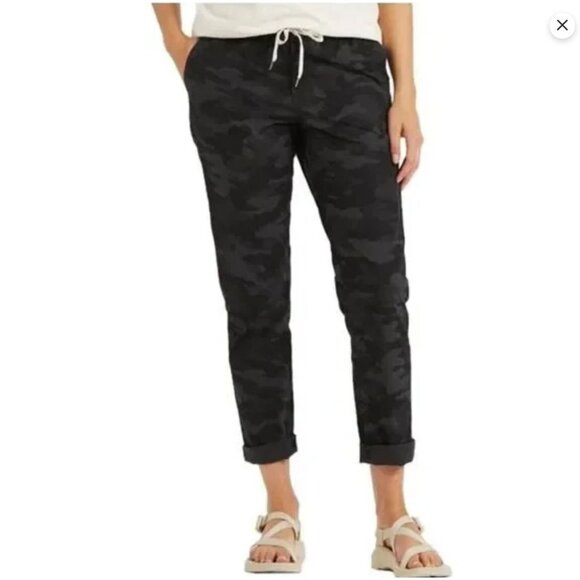 Vuori Pants - Vuori Pants Women S Ripstop Organic Cotton Stretch Pockets Gray Charcoal Camo H